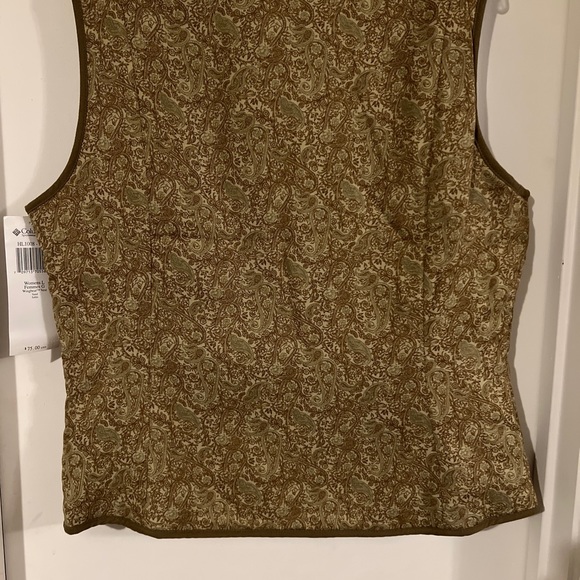Vintage COLUMBIA Womens' River Resort Paisley Fabric Vest Size Large - Picture 5 of 5
